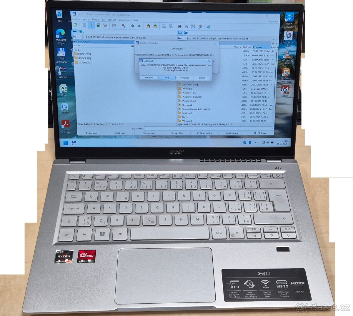 14" Acer Swift 3 (SF314-43-R7WG), Pure Silver