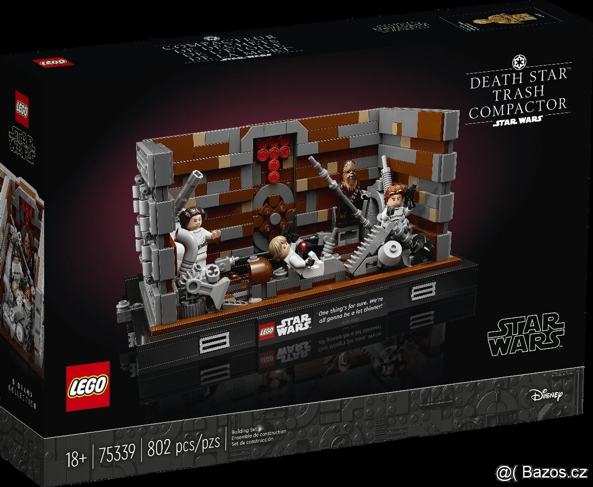 LEGO 75339 Drtič odpadků Hvězdy smrti – diorama