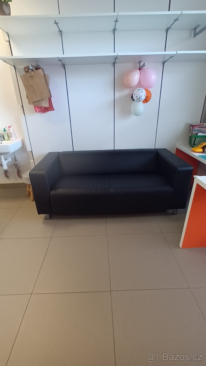 KLIPPAN dvoumístná pohovka Ikea Bomstad černá