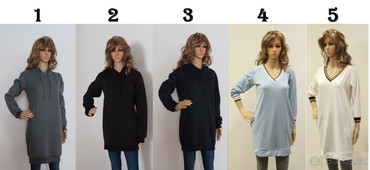 Mikinové šaty 1