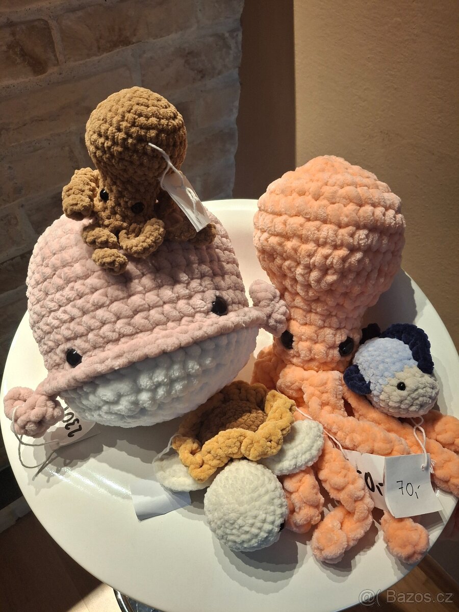 Háčkovaná zvířátka- mořský svět