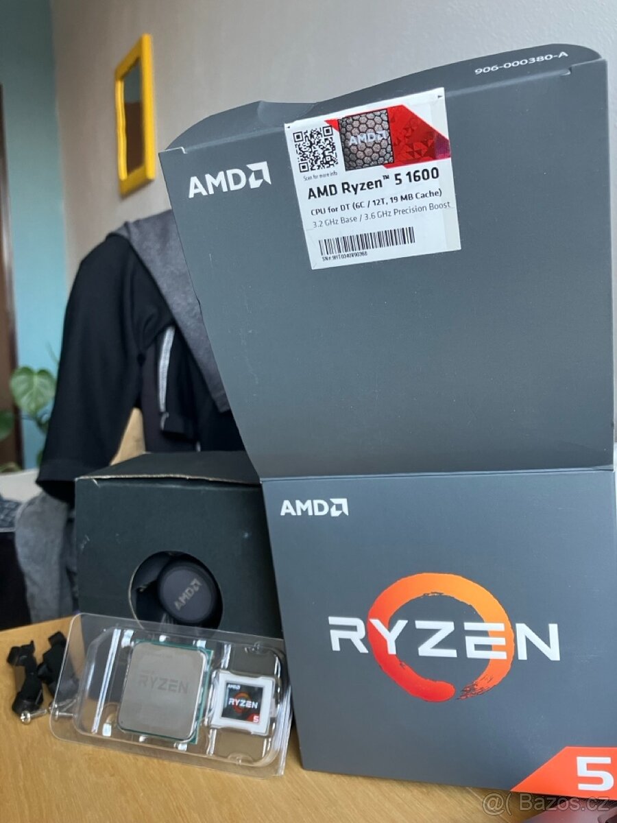 AMD Ryzen 5 1600 + chladič