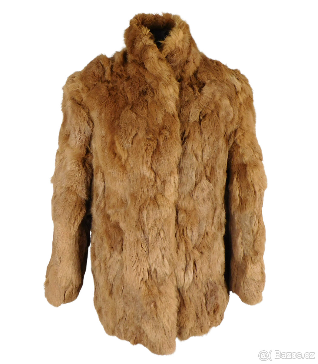 Pravý dámský koňakový kožich vel. M