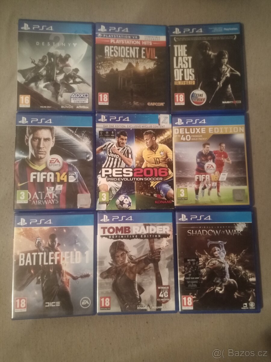 Prodám hry na PS4.