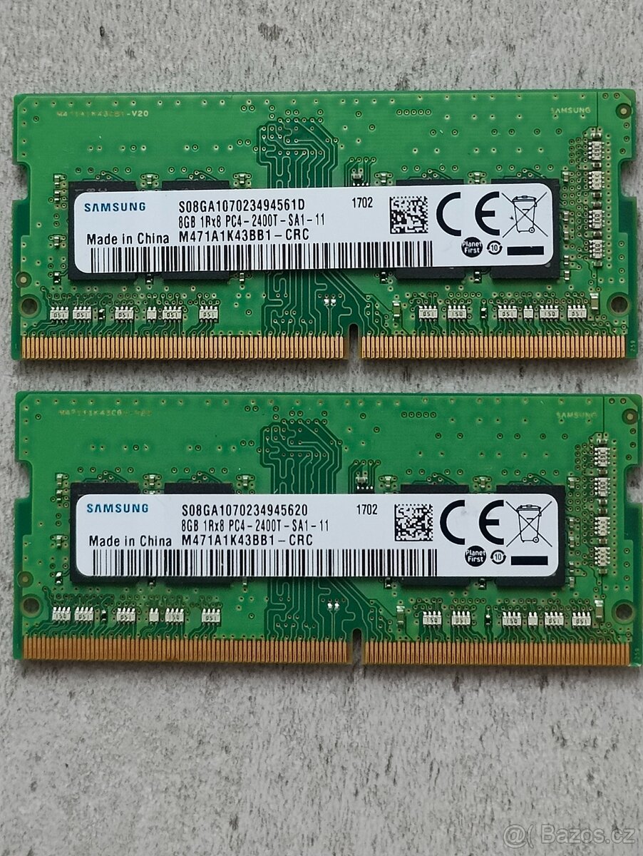 16GB (2x8GB) SO-DIMM DDR4 2400 MHz