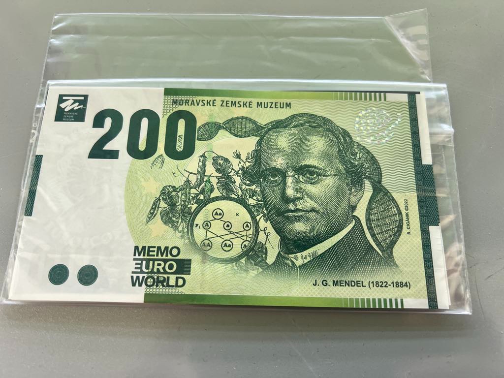 PAMĚTNÍ EUROBANKOVKA GREGOR MENDEL