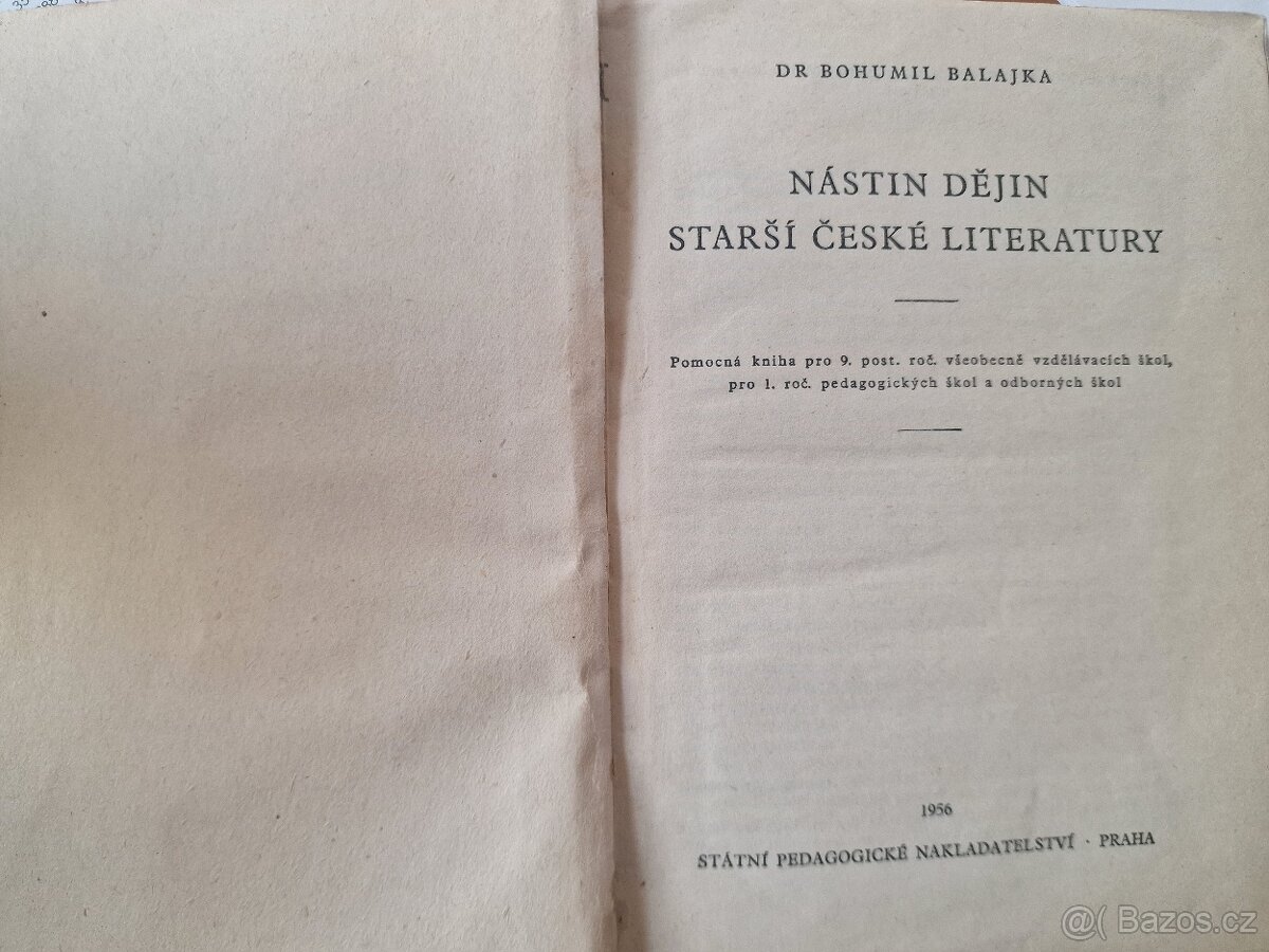 Nástin dějin starší české literatury