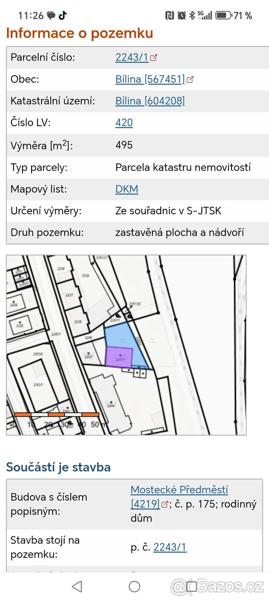 Prodám Rodinný dům v Bílině