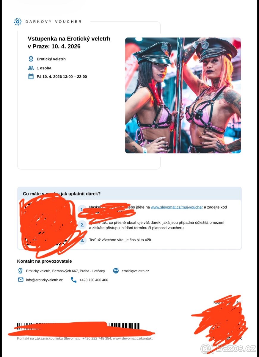 2 vstupenky Erofest 10.4.2026