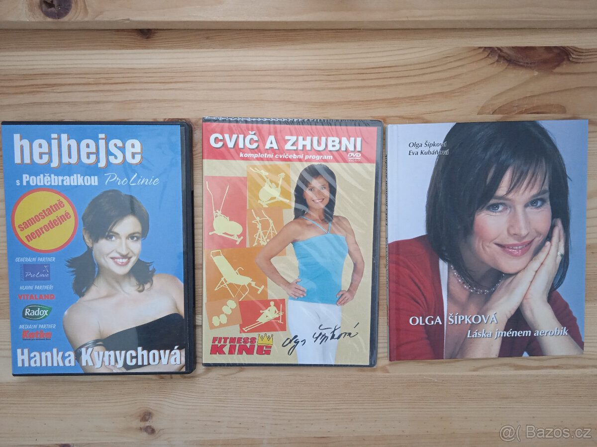Dvě cvičební DVD a knížka