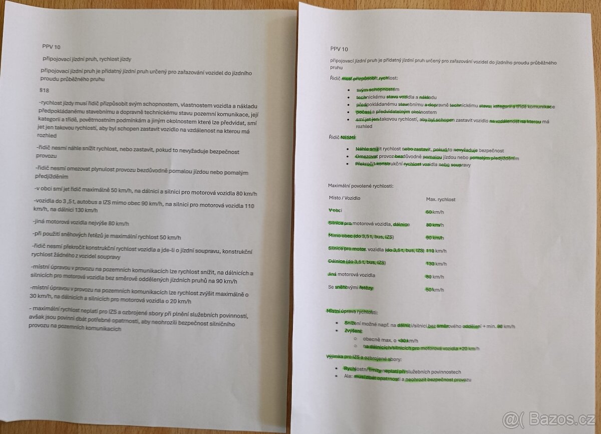 Autoškola, učitel autoškoly, vypracované otázky