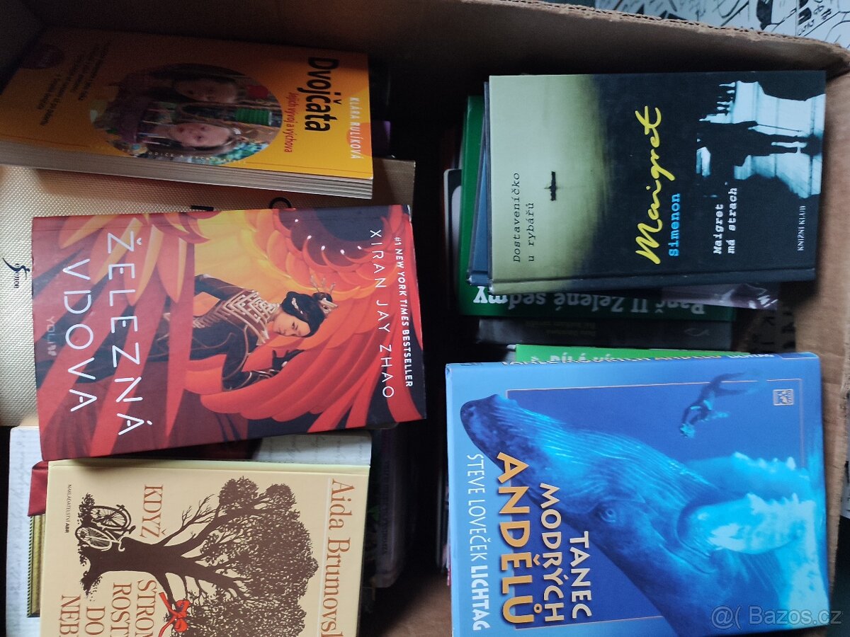 Prodám krabice plné nových knih