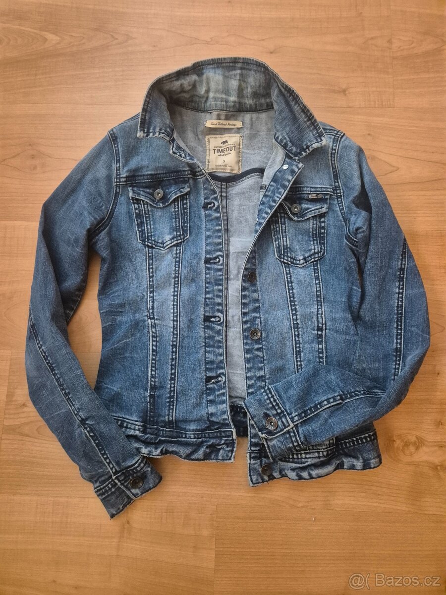 Riflová džínová bunda Timeout v.S cca 158/164
