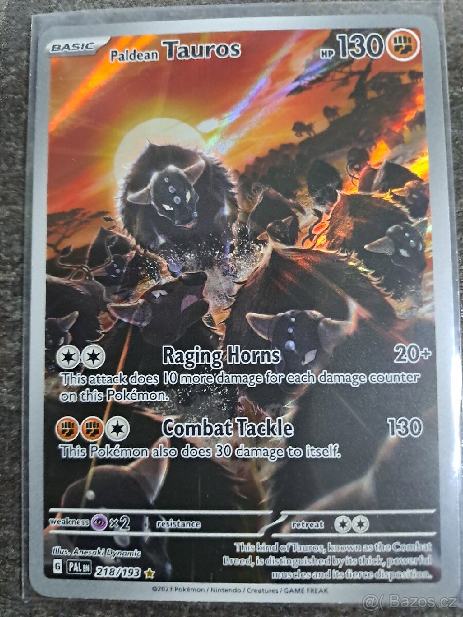 Pokemon TCG Paldean Tauros PAL 218