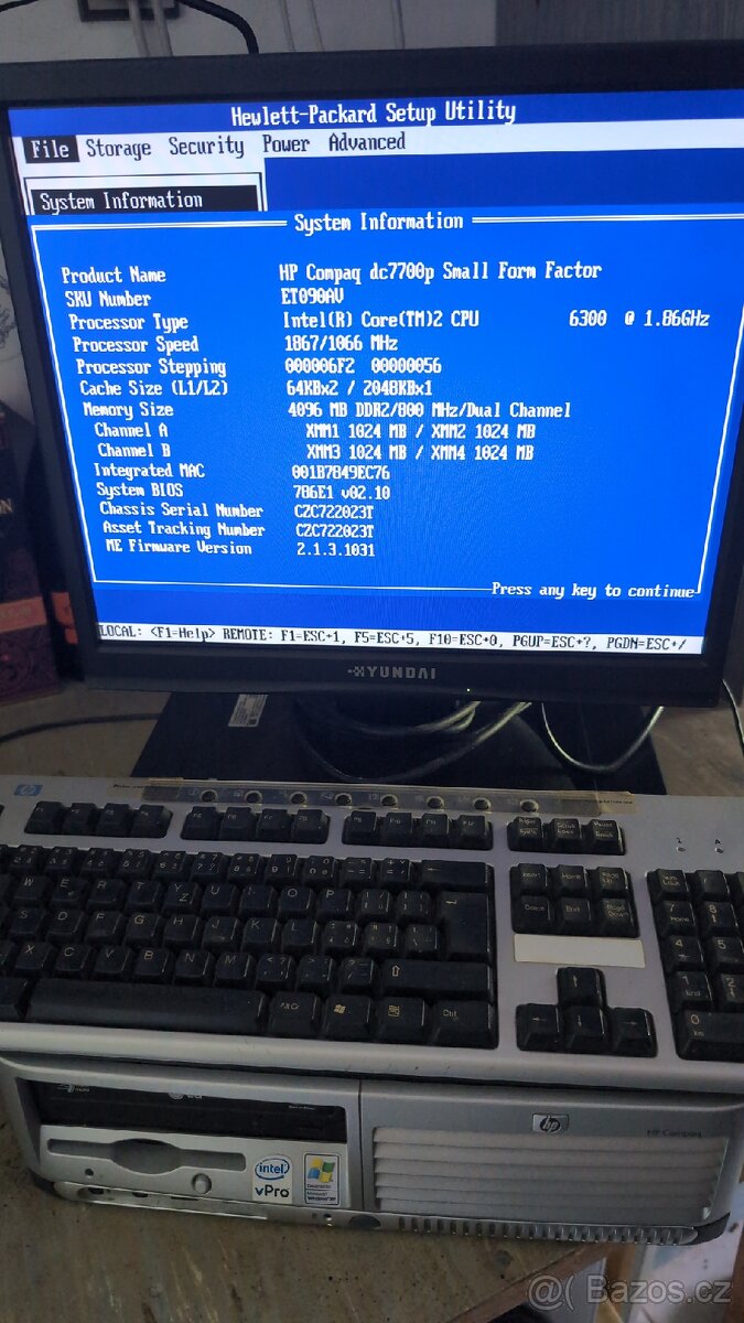 HP Compaq dc7700 sff