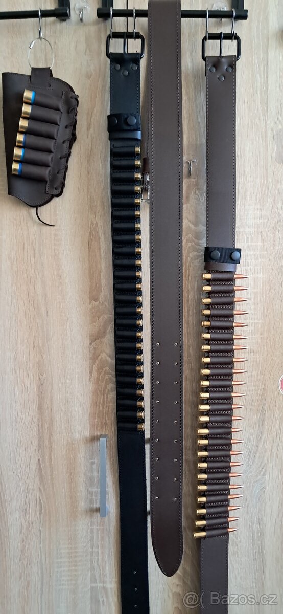 Kožený opasek pro kulové náboje