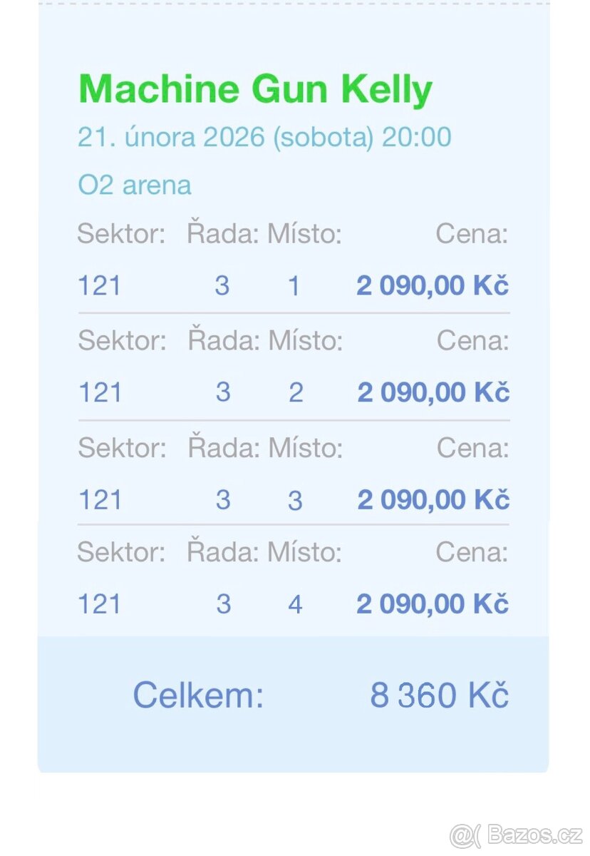 Machine Gun Kelly 4x 121/3/1-4 SEZENÍ