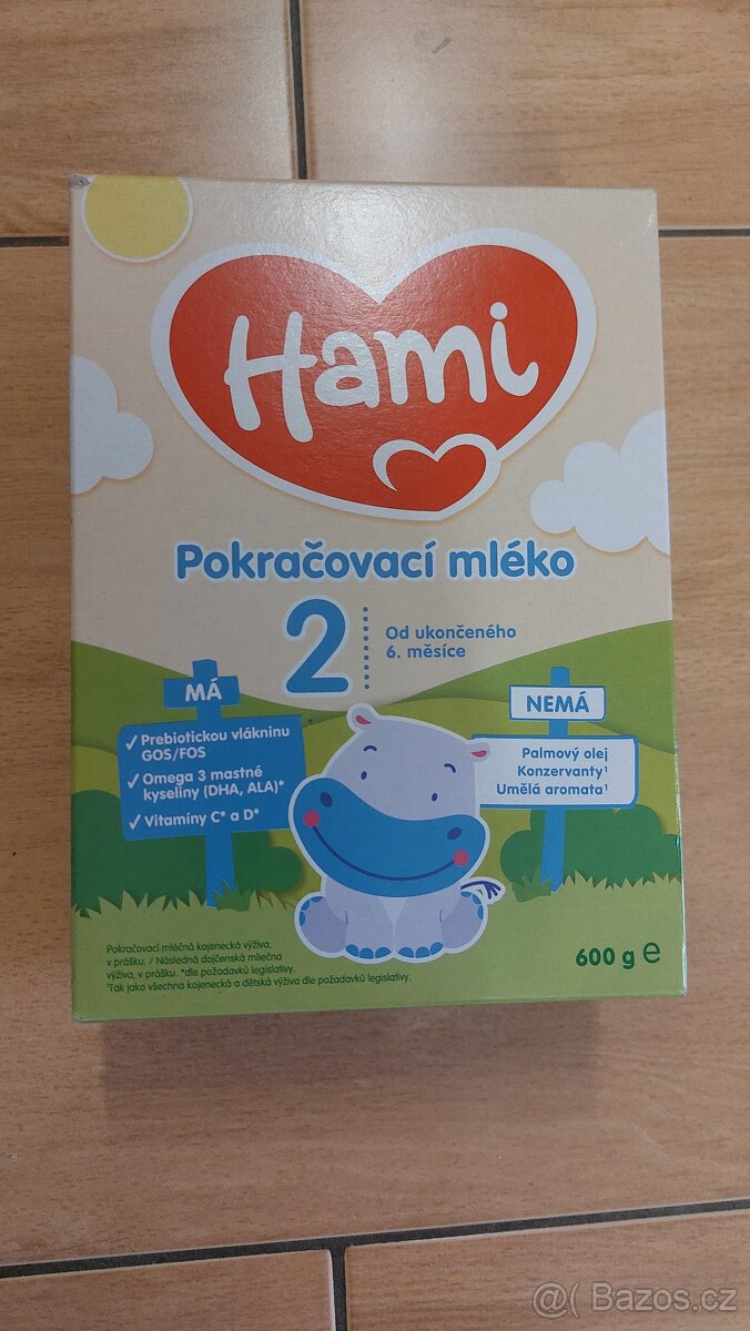 Hami 2 - pokračovací kojenecké mléko 600g