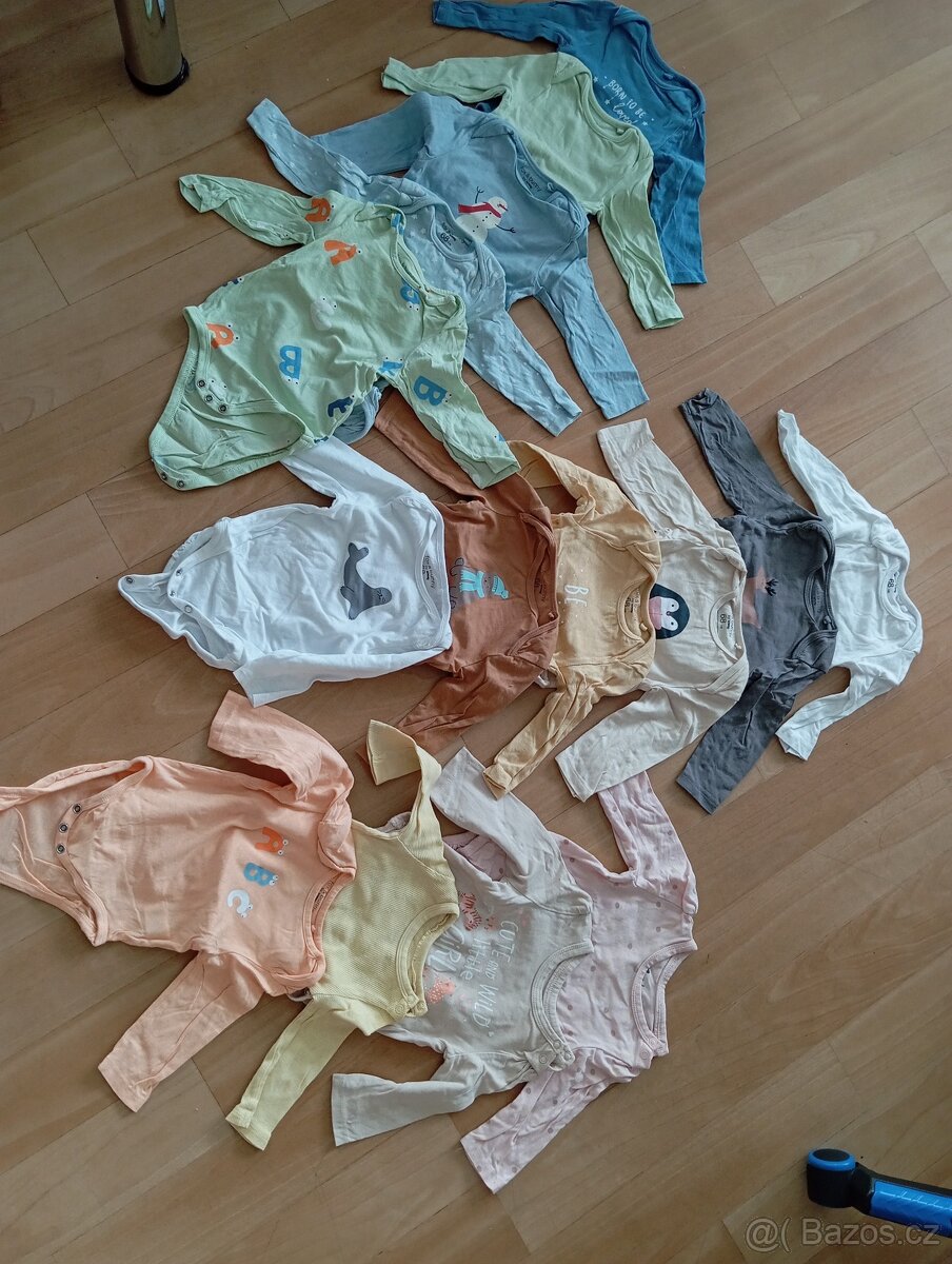 Body s dlouhým rukávem vel 68