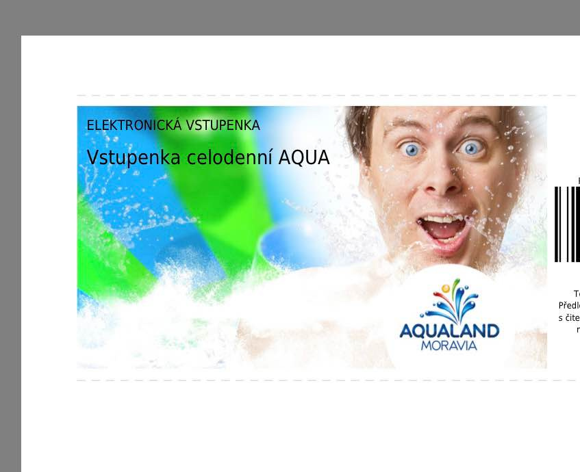 Vstupenky Aqualand Moravia