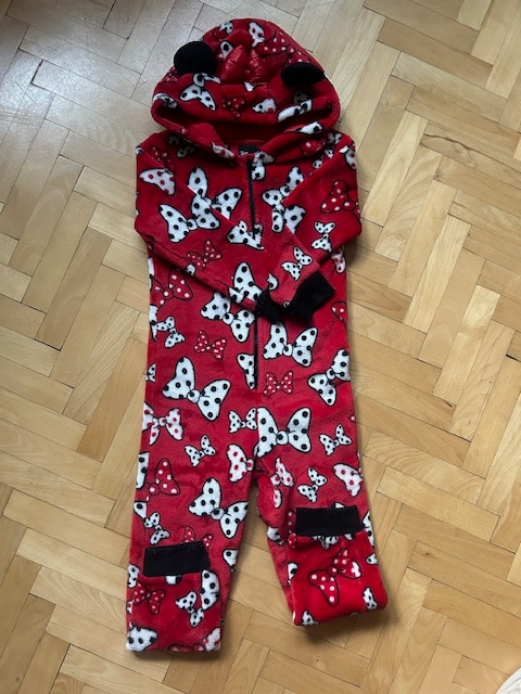 Plyšový overal 6-7let