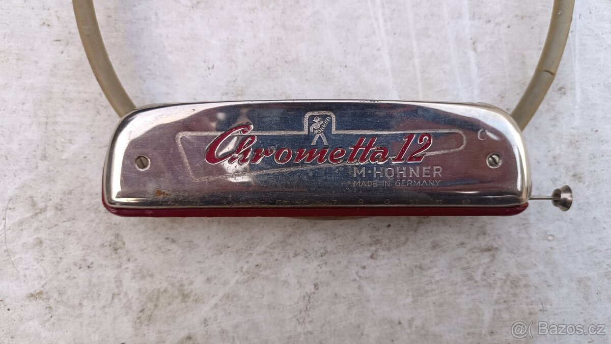 Harmonika Chrometta 12 + Ladička