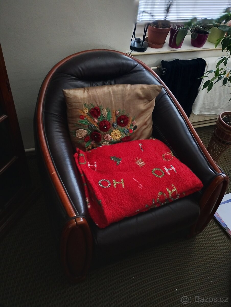 Kožená sedačka