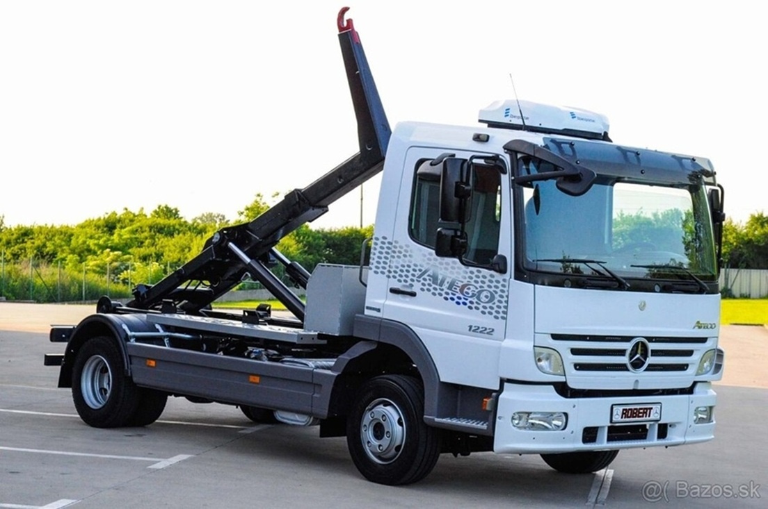 MERCEDES ATEGO 1222 HÁKOVÝ NOSIČ KONTEJNERŮ EU5