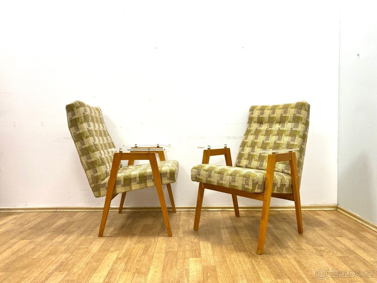 Retro křesla 60. léta Brusel
