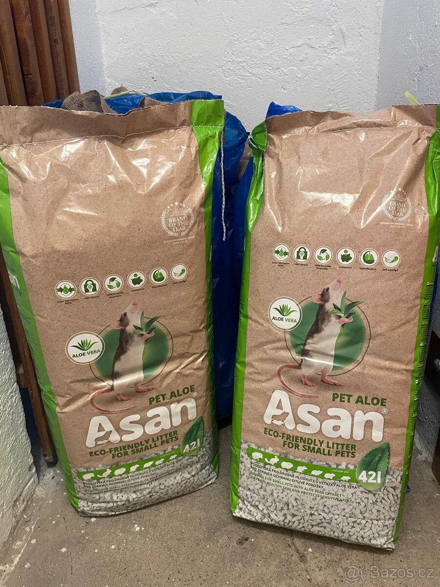 Krmivo a stelivo pro hlodavce