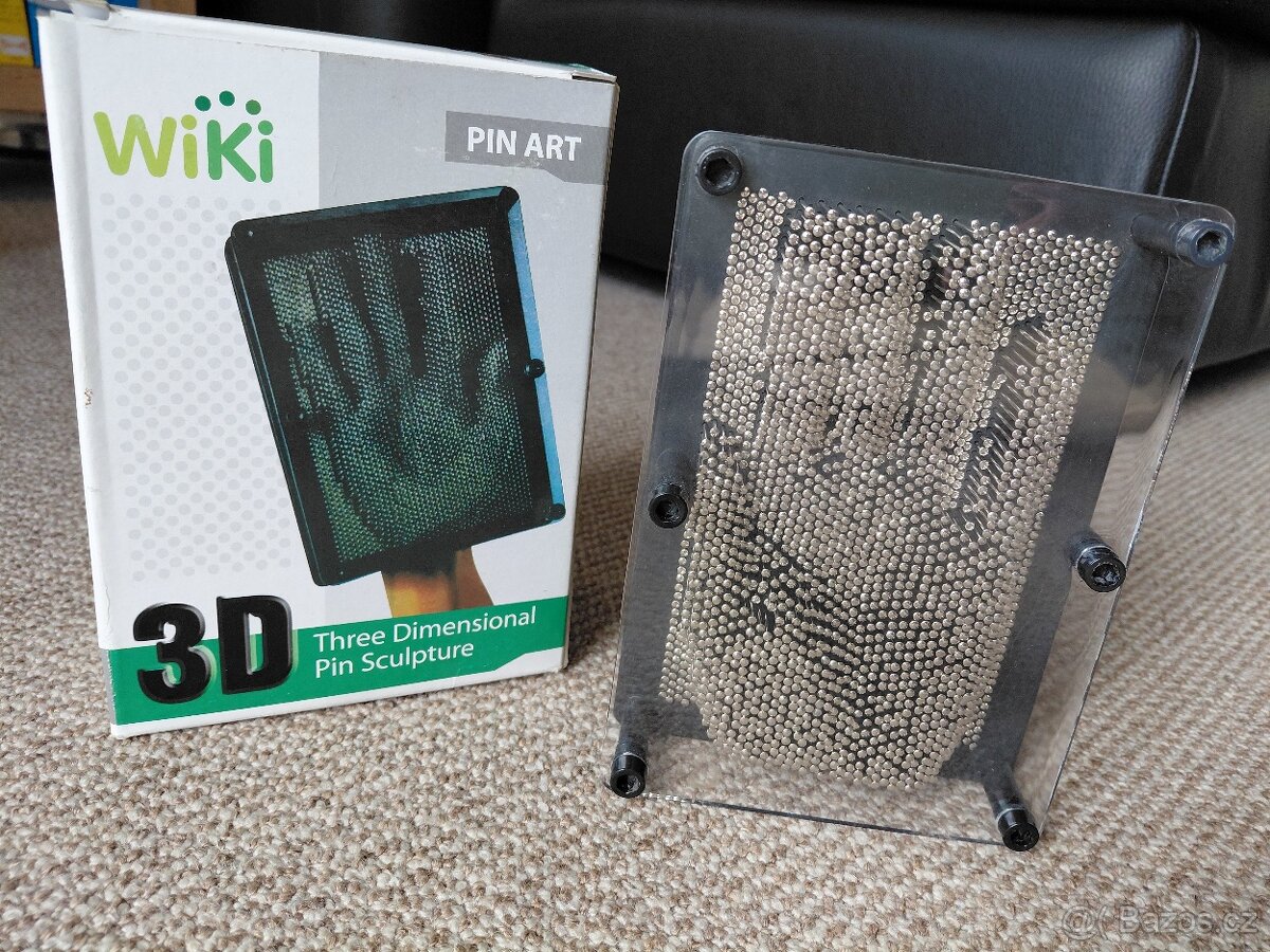 Pin Art 3D ocelové otisky