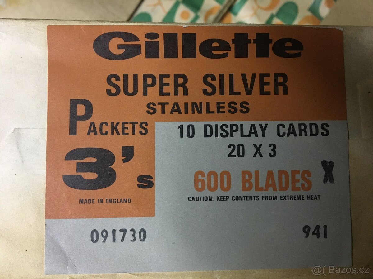 Staré žiletky Gillette Super Silver