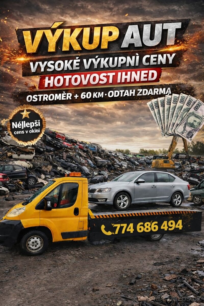 Likvidace vozidel,odtahová služba