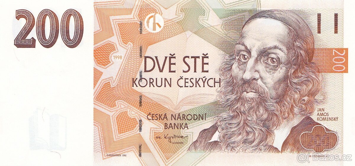 200 Kč 1998 serie C11 Stav UNC