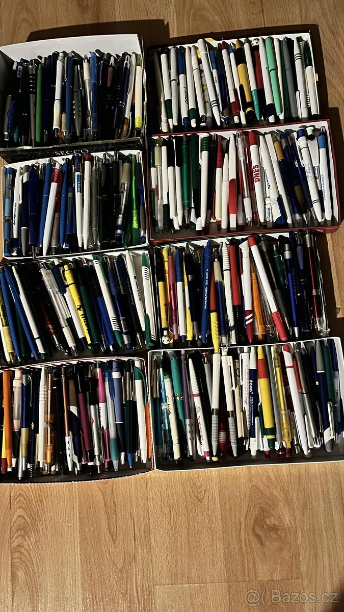 Prodám 490 ks propisek - vhodné pro sběratele