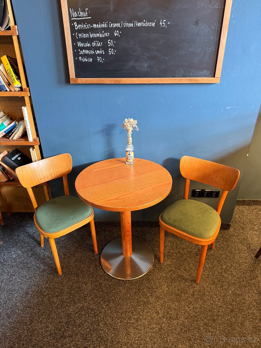 Retro židle + stůl SET 4