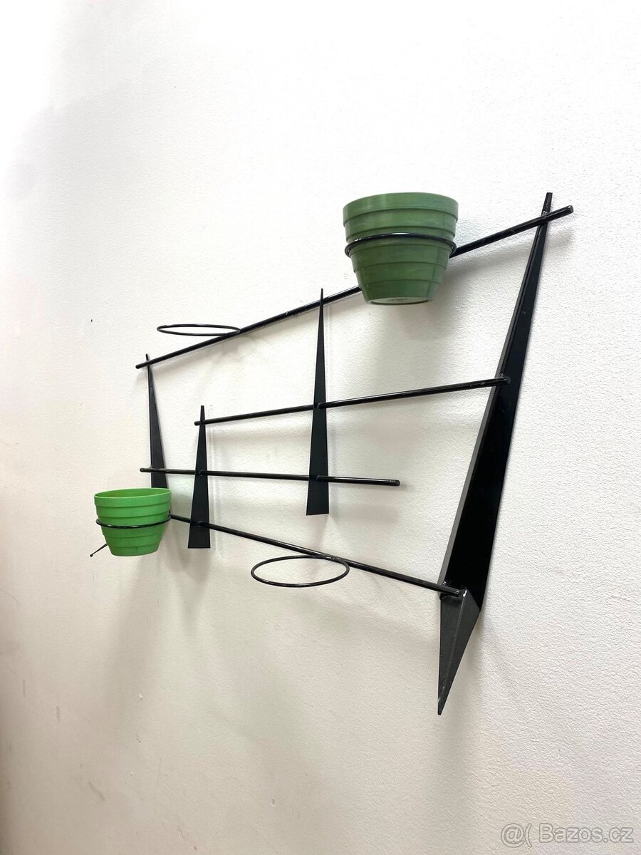 Retro dekorace 60. léta kov