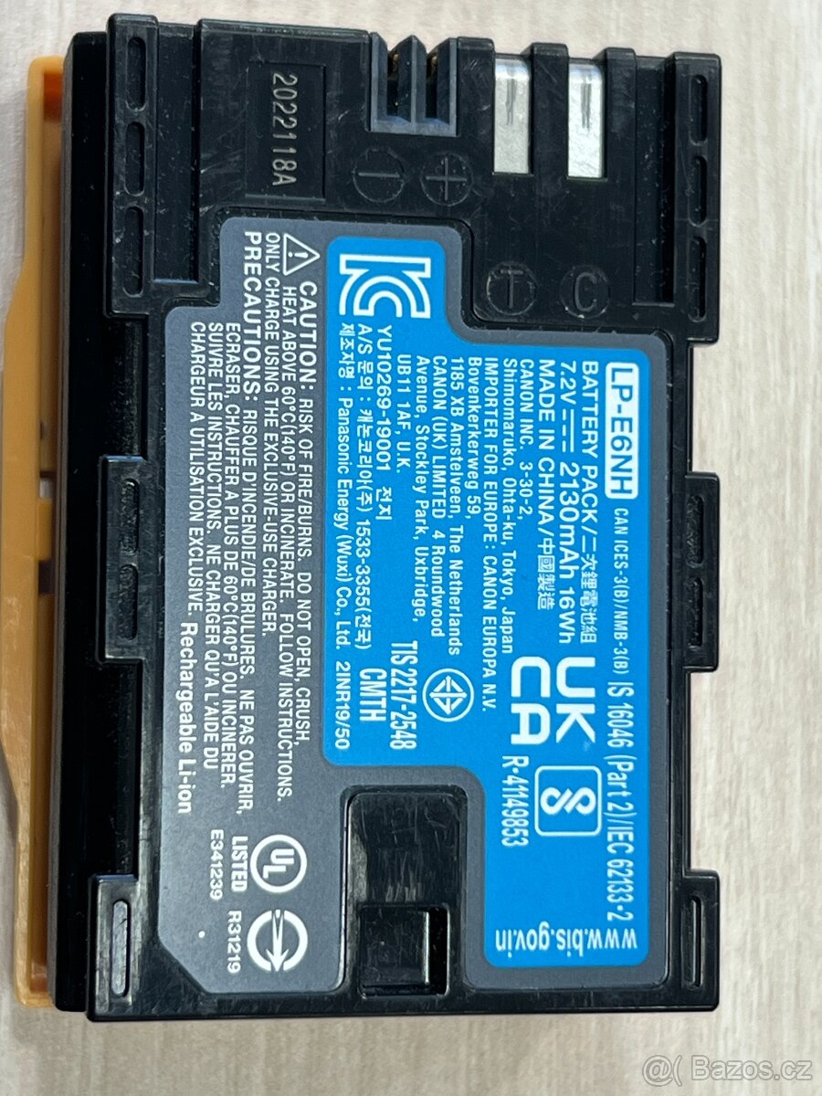 CANON LP-E6NH akumulátor pro EOS R5/6/ 5D Mark III/ …