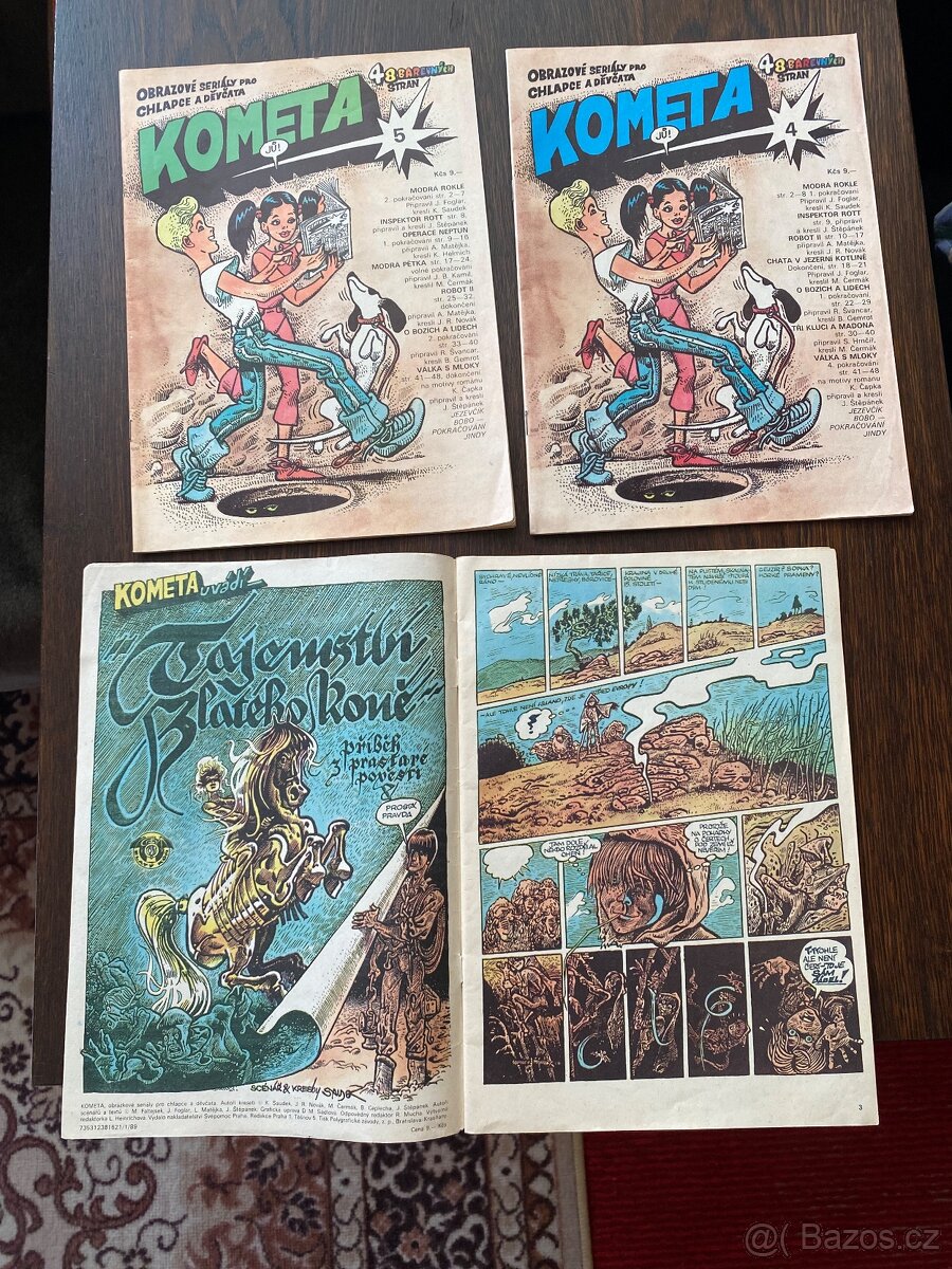 Tři komiksové časopisy Kometa
