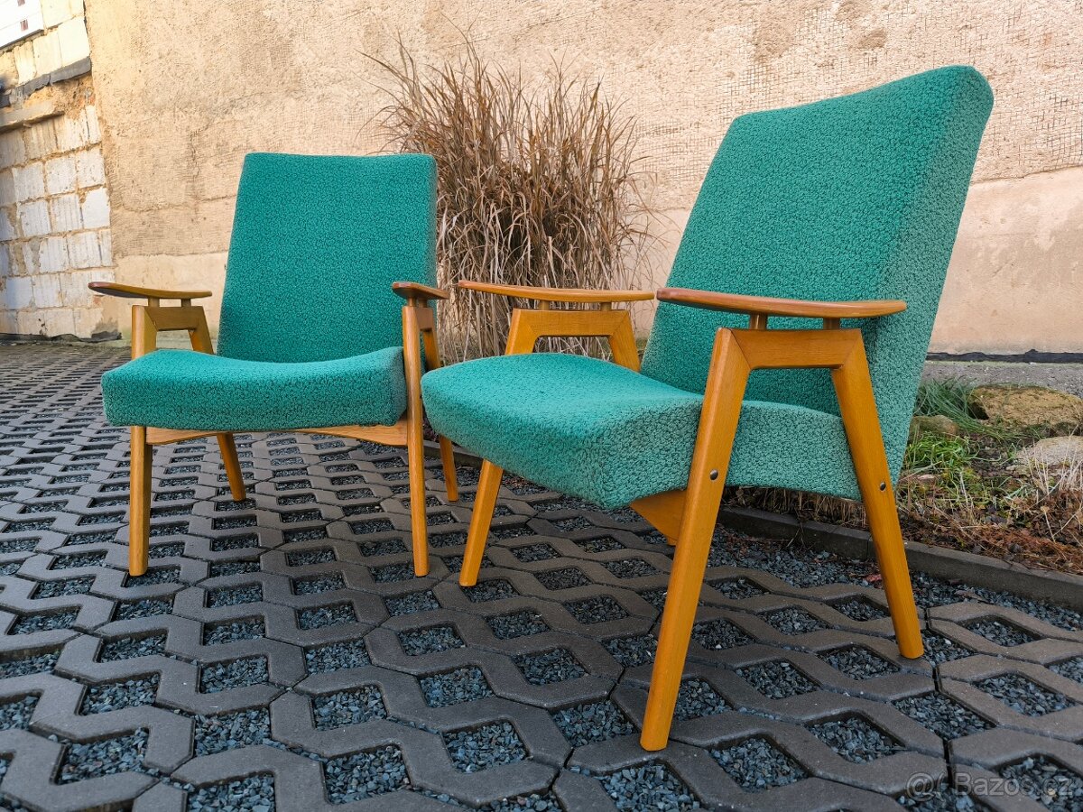 Retro křesla TON 6950 - Jaroslav Šmídek - 60. léta