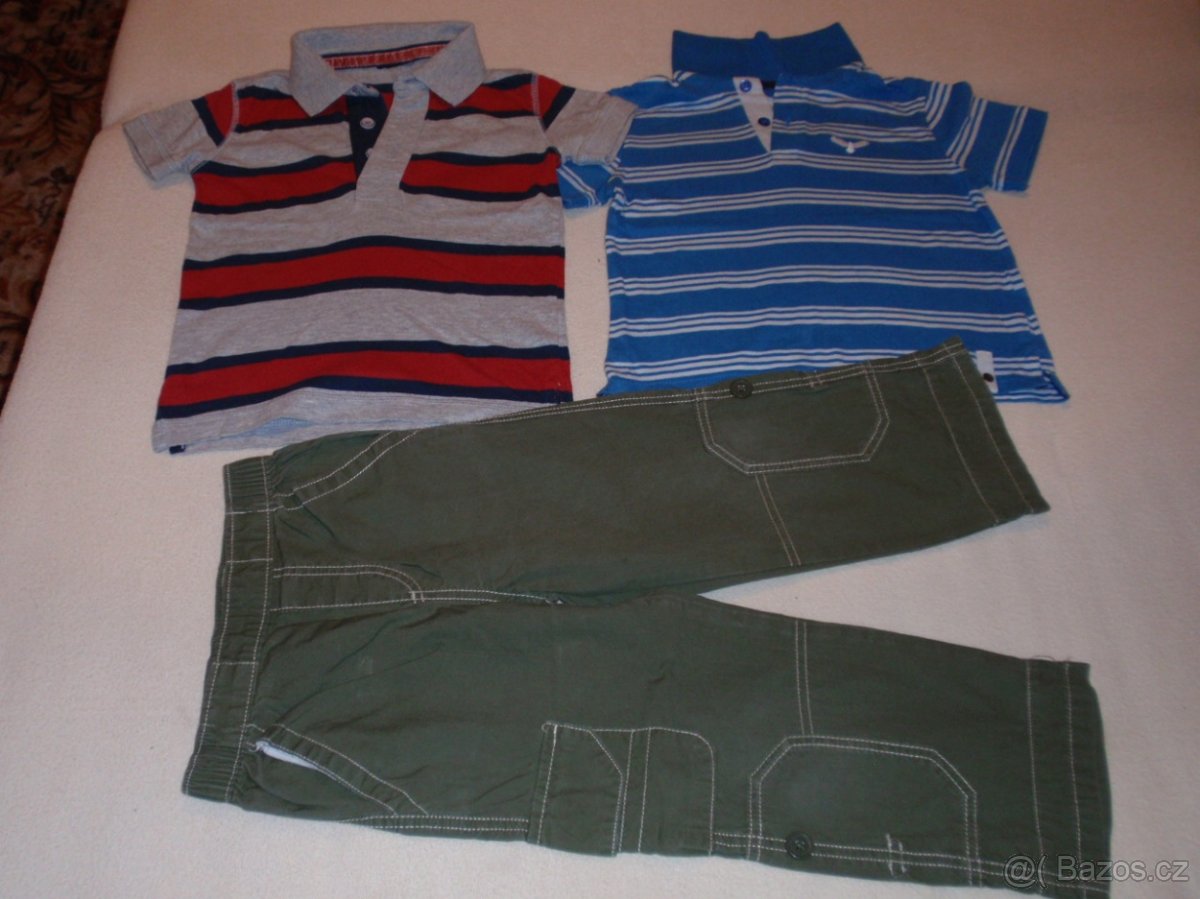 trička kr.rukáv 4-5let, lehké kalhoty