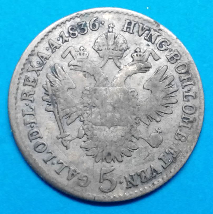 Mince Rakousko 1836 Ferdinand V.