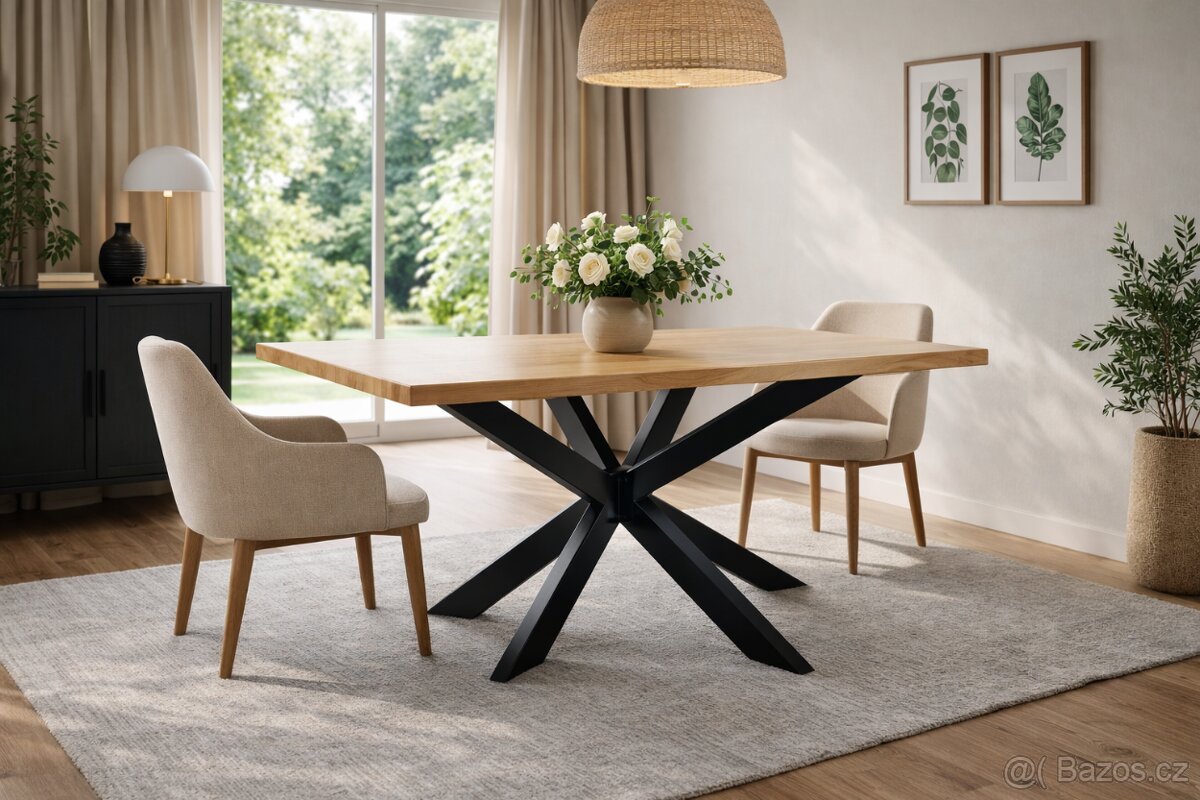 Stolová podnož SPIDER – 80×40 mm, výška 710 mm