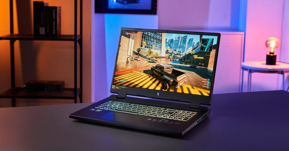 Herní notebook Acer Nitro17 Ryzen 9 RTX 4070 Záruka Nevyužit