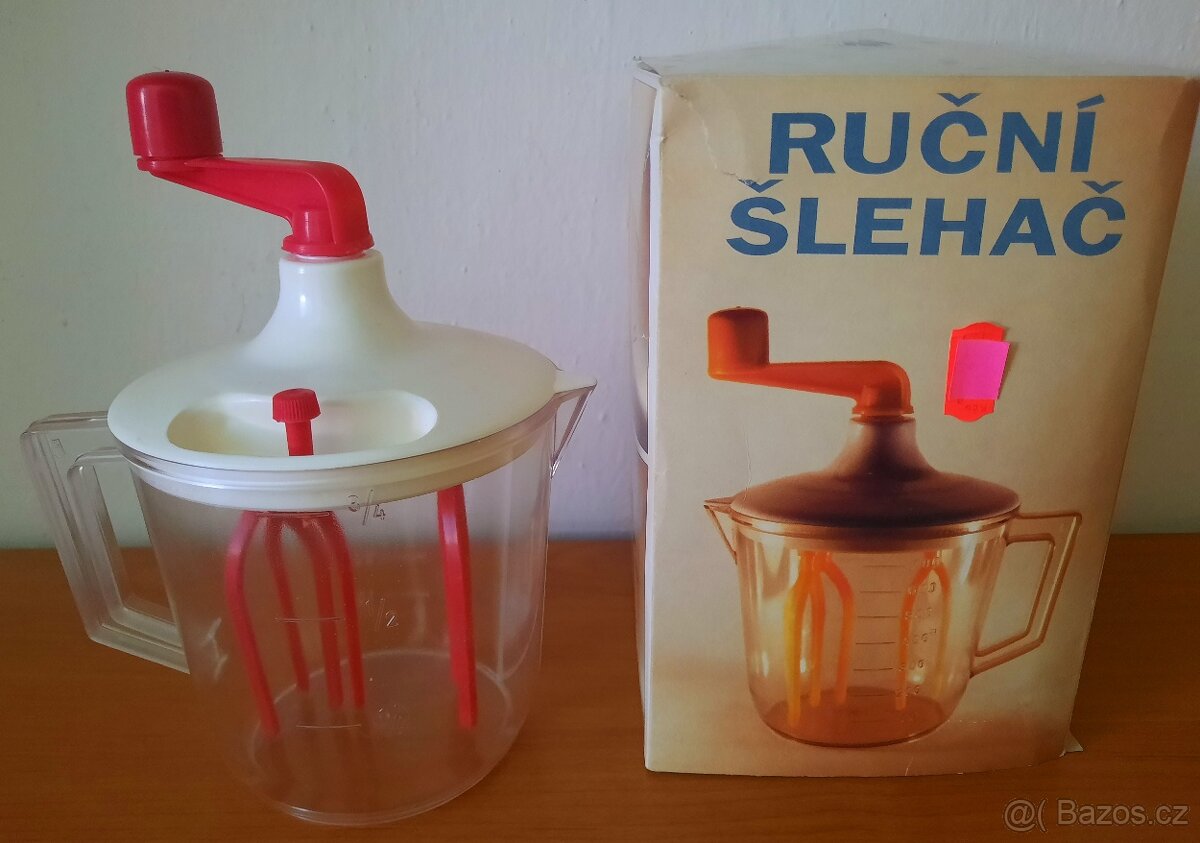 Retro ruční šlehač, Kovozávody Prostějov
