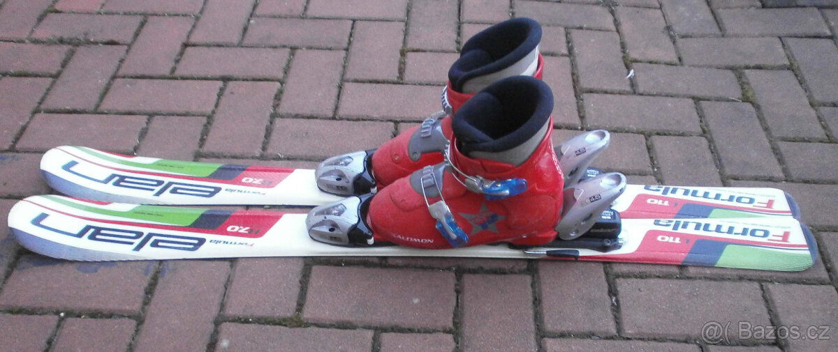 DĚTSKÉ LYŽE 110 cm + boty 34