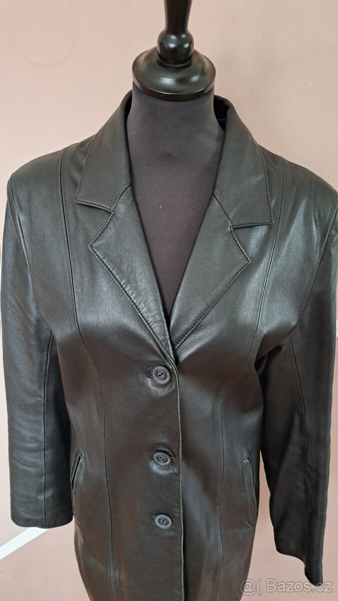 Kožené sako,kabátek vel.40