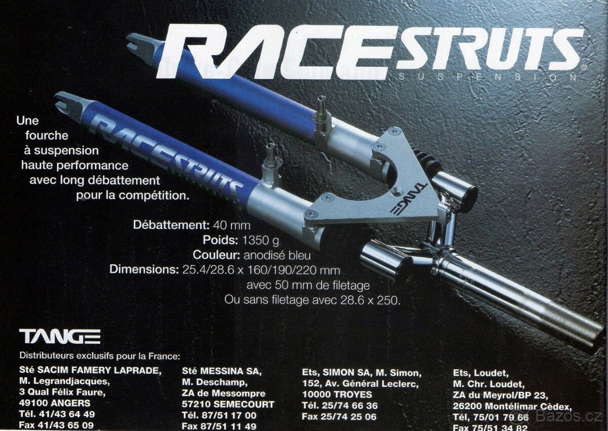 Vidlice Tange Race Struts