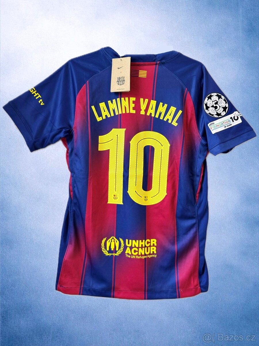 Nový domácí dres FC Barcelona 2025/26 – Lamine Yamal #10