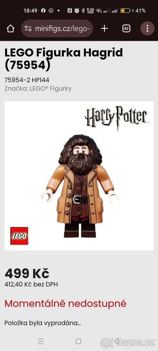 LEGO Figurka Hagrid (75954) hp144